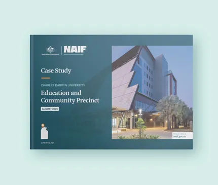 CDU Case Study mockup on blue background