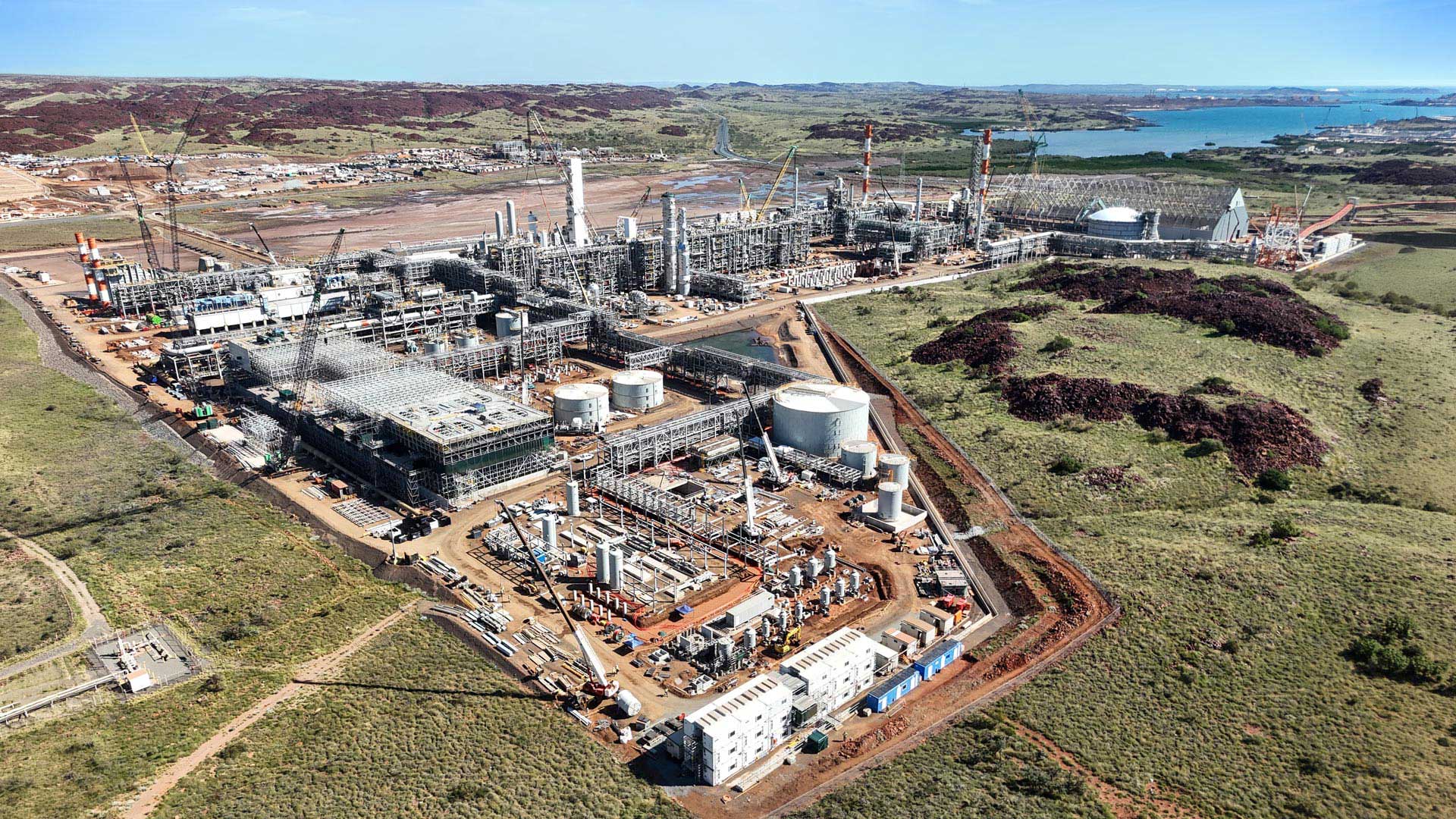 Pilbara Ports Authority, Perdaman, Water Corp - Computer render Aeriel view
