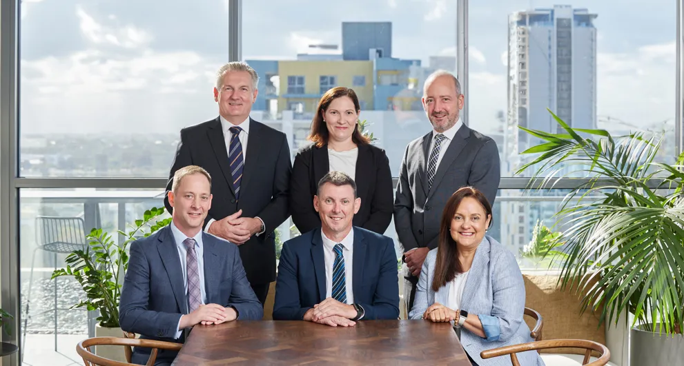 NAIF Executive Management Group Stephen Land, Alicia Tuppack, Chris Collins, Nick Mant, Craig Doyle and Cathie McBean