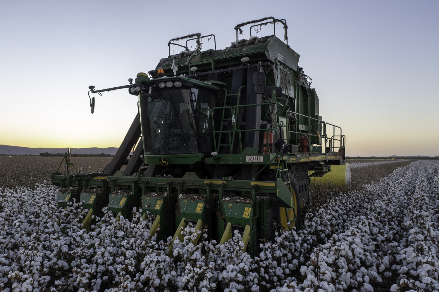 Kimberley Cotton Co Gin Tracktor Picking Cotton Kununnurra