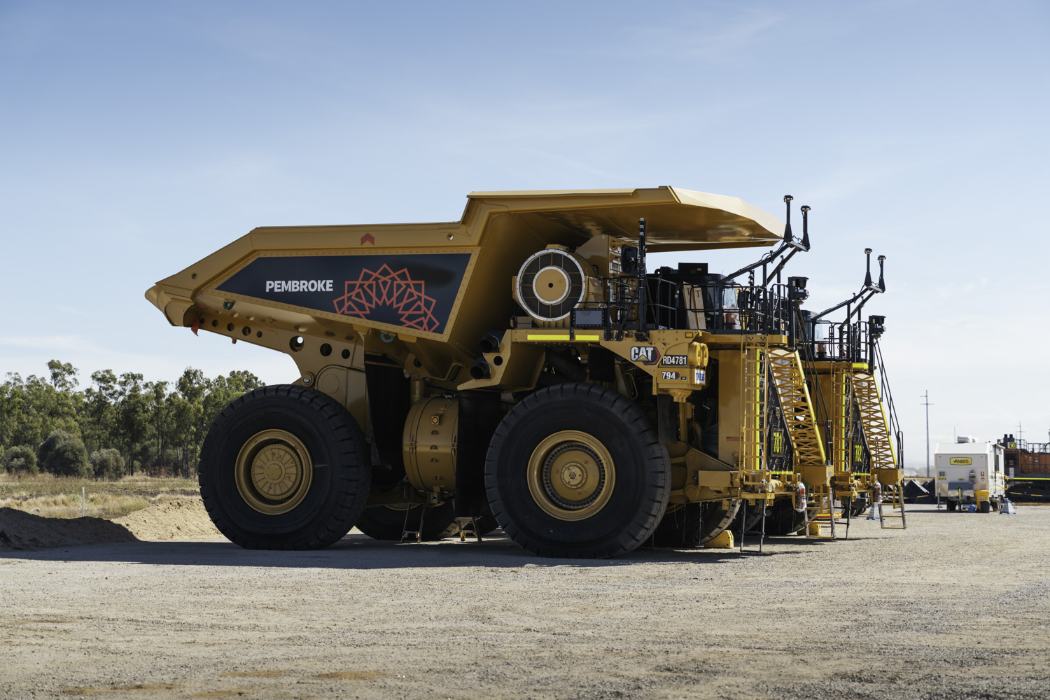 Pembroke Olive Downs Steelmaking Coal Project Large Orange Mining Truck