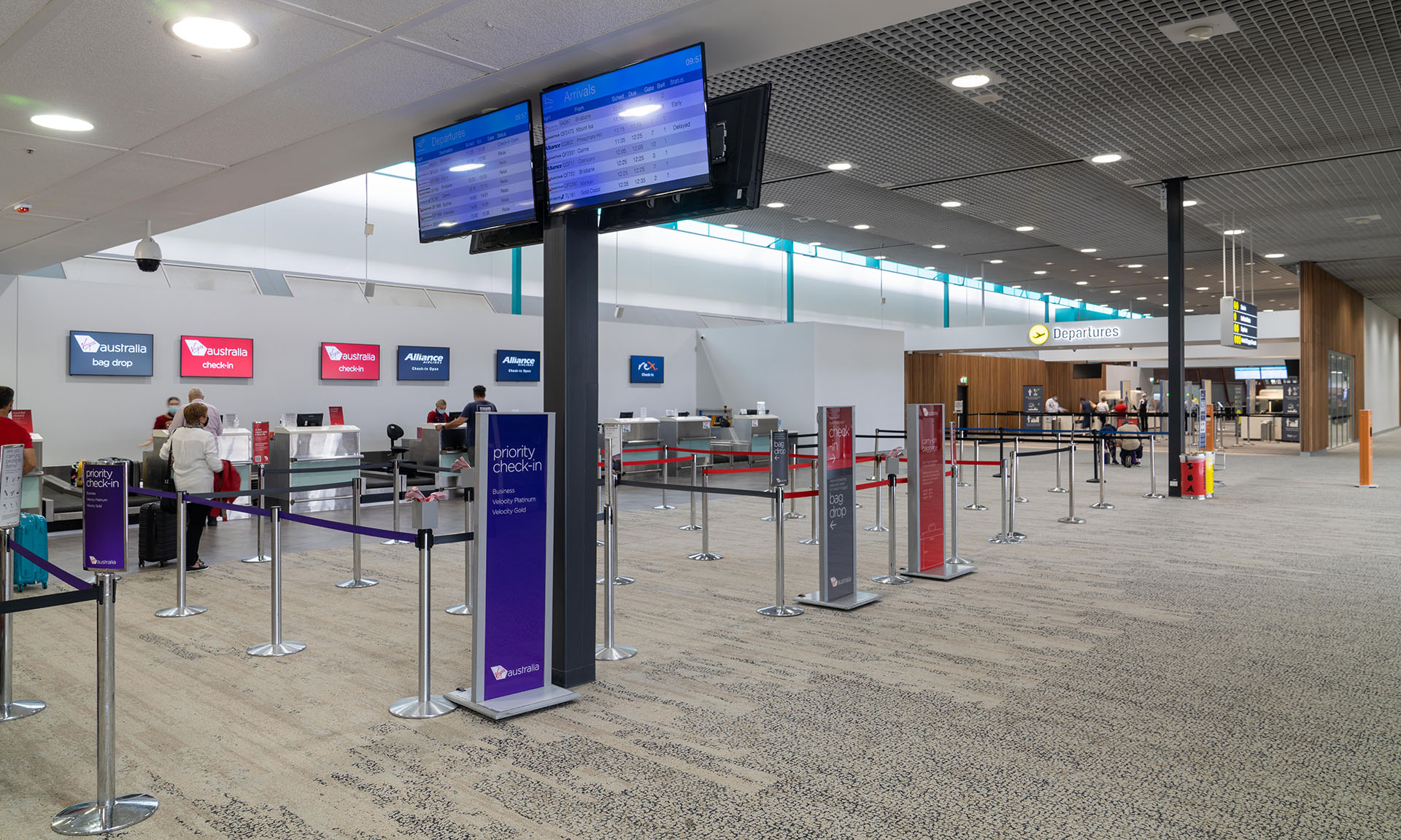 Townsville Airport Redevelopment Check In Flight Virgin Alliance Rex