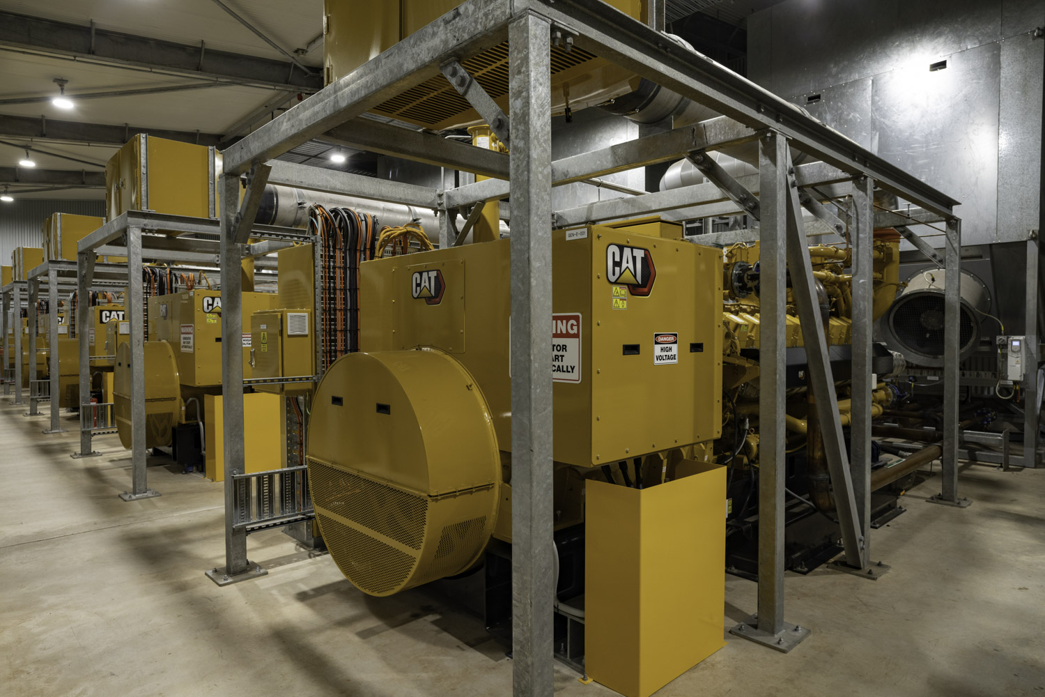 Merricks Capital Hudson Creek Power Station A 12 MW Capacity Gas Power Plant Interior