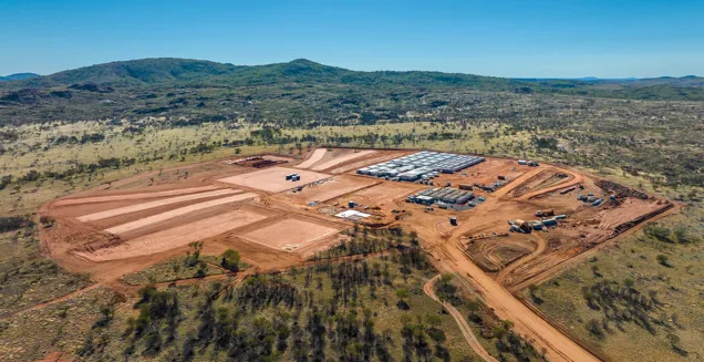 Drone shot of Arafura site